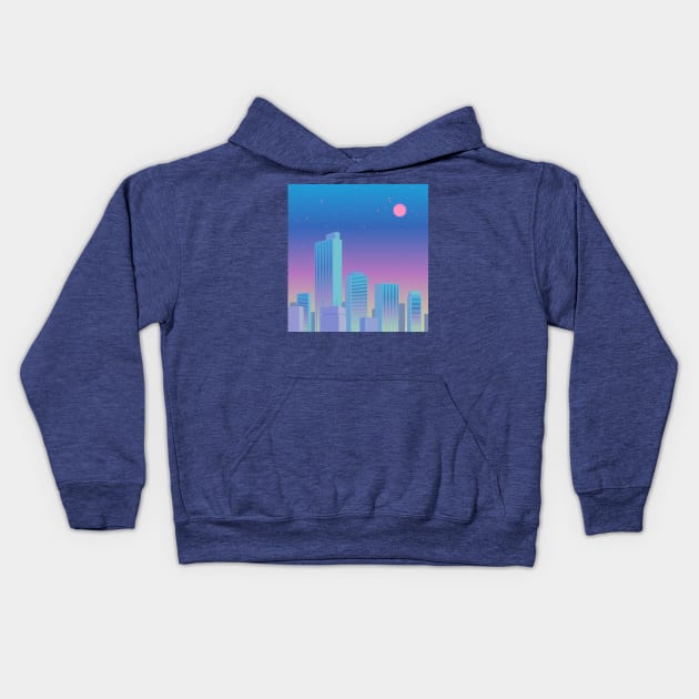 LoFi City 🏙️✨ Kids Hoodie by Doutarina